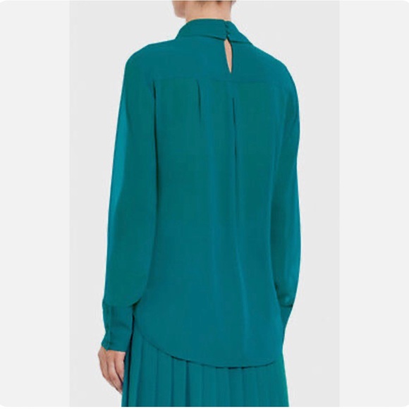 BCBGMaxAzria EMMA SILK CHIFFON BLOUSE SIL1I915 - Picture 4 of 6